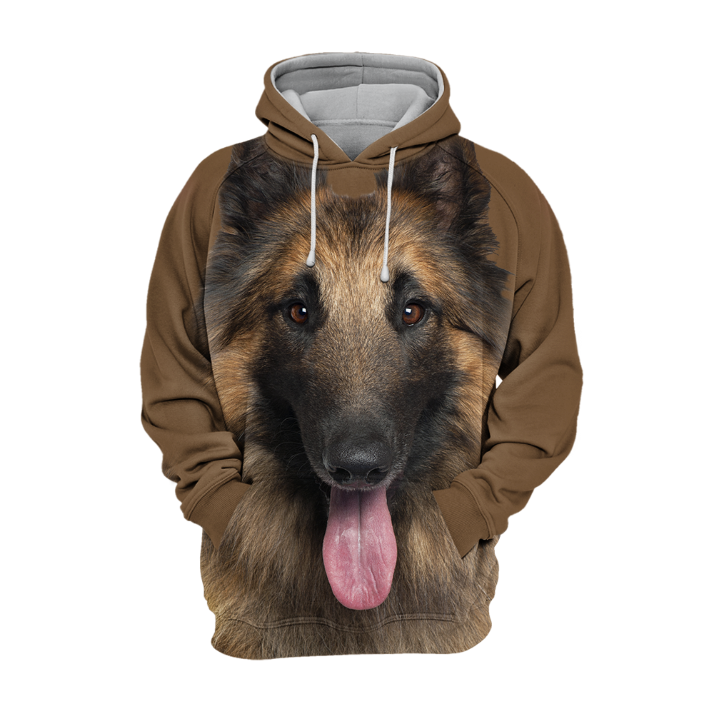 Vibonanza | Comfortabele Unisex Hondenhoodie met Herderprint