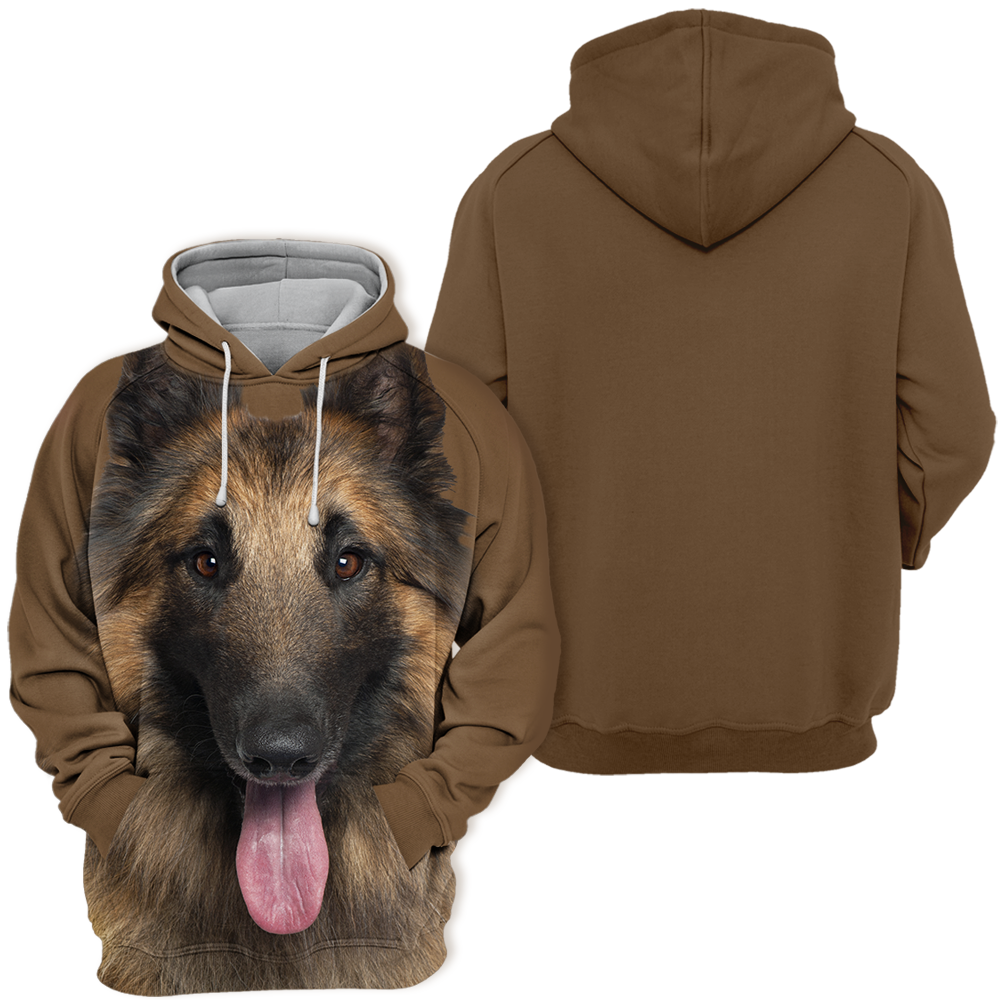 Vibonanza | Comfortabele Unisex Hondenhoodie met Herderprint
