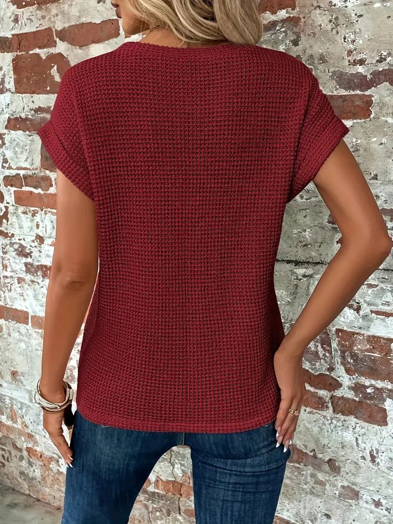Vibonanza | Dames T-shirt Korte Mouw Ademend Katoen