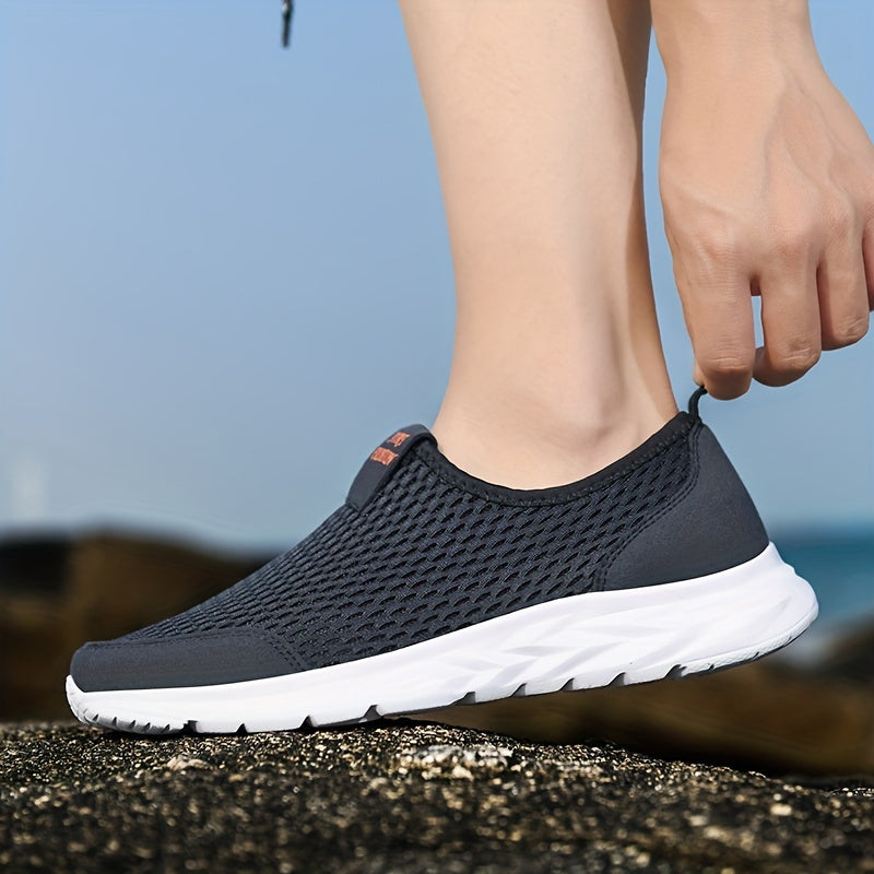 Vibonanza | Ademend Mesh Sneaker met Orthopedische Zool Zwart