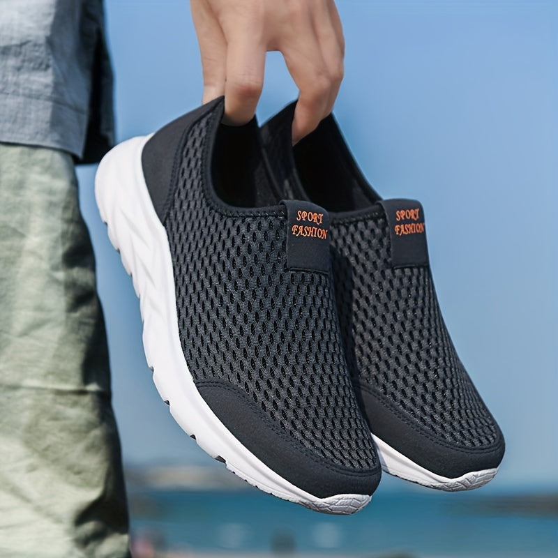 Vibonanza | Ademend Mesh Sneaker met Orthopedische Zool Zwart
