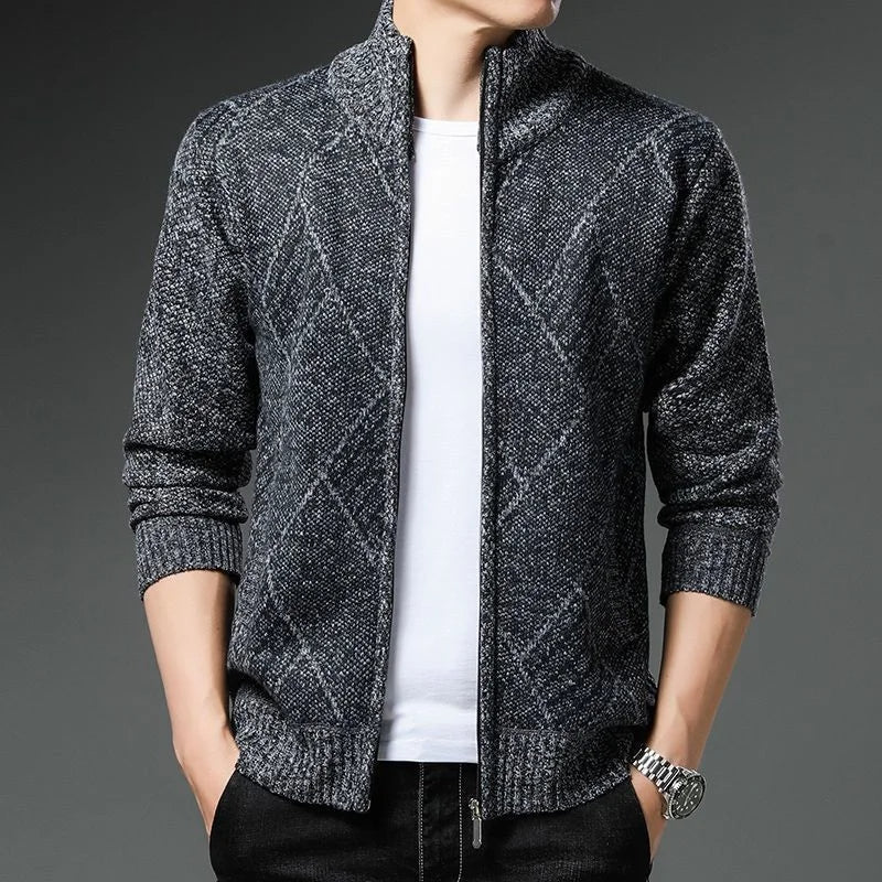Vibonanza | Gestreept Fleece Vest met Ritssluiting