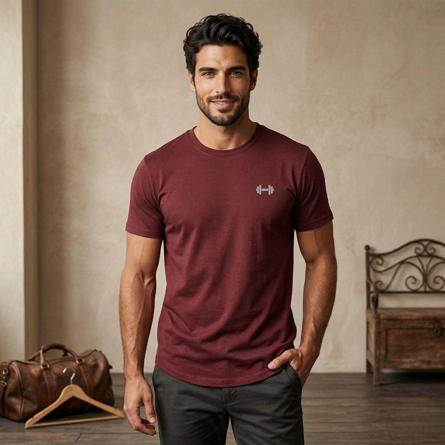 Vibonanza | Elastisch Sport T-shirt van Katoenmix