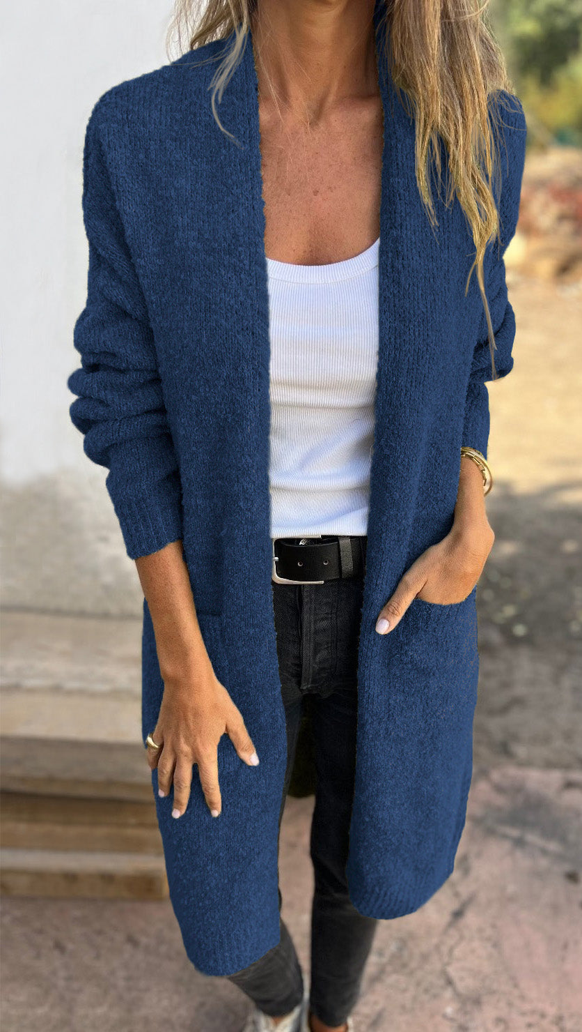 Damesvesting | Lang Lichtgewicht Open Vest