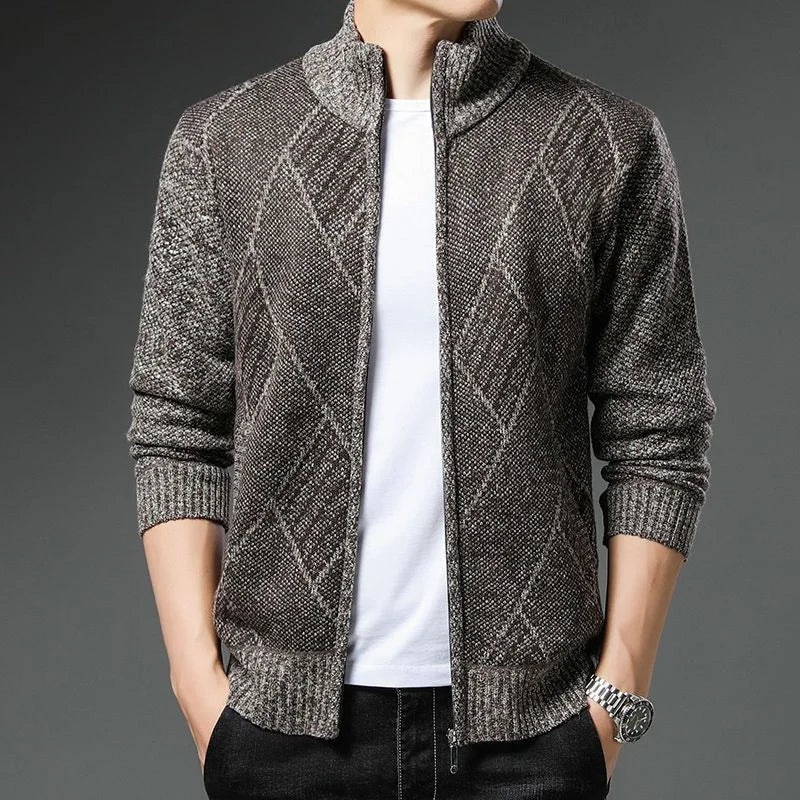 Vibonanza | Gestreept Fleece Vest met Ritssluiting