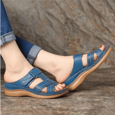 Vibonanza | Orthopedische Dames Sandalen Blauw
