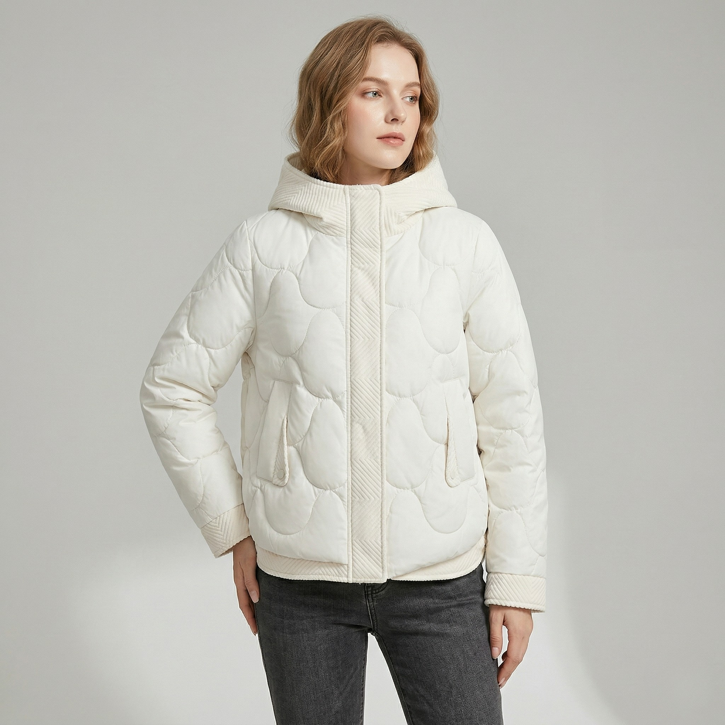 Vibonanza | Dames Gewatteerde Winterjas met Capuchon