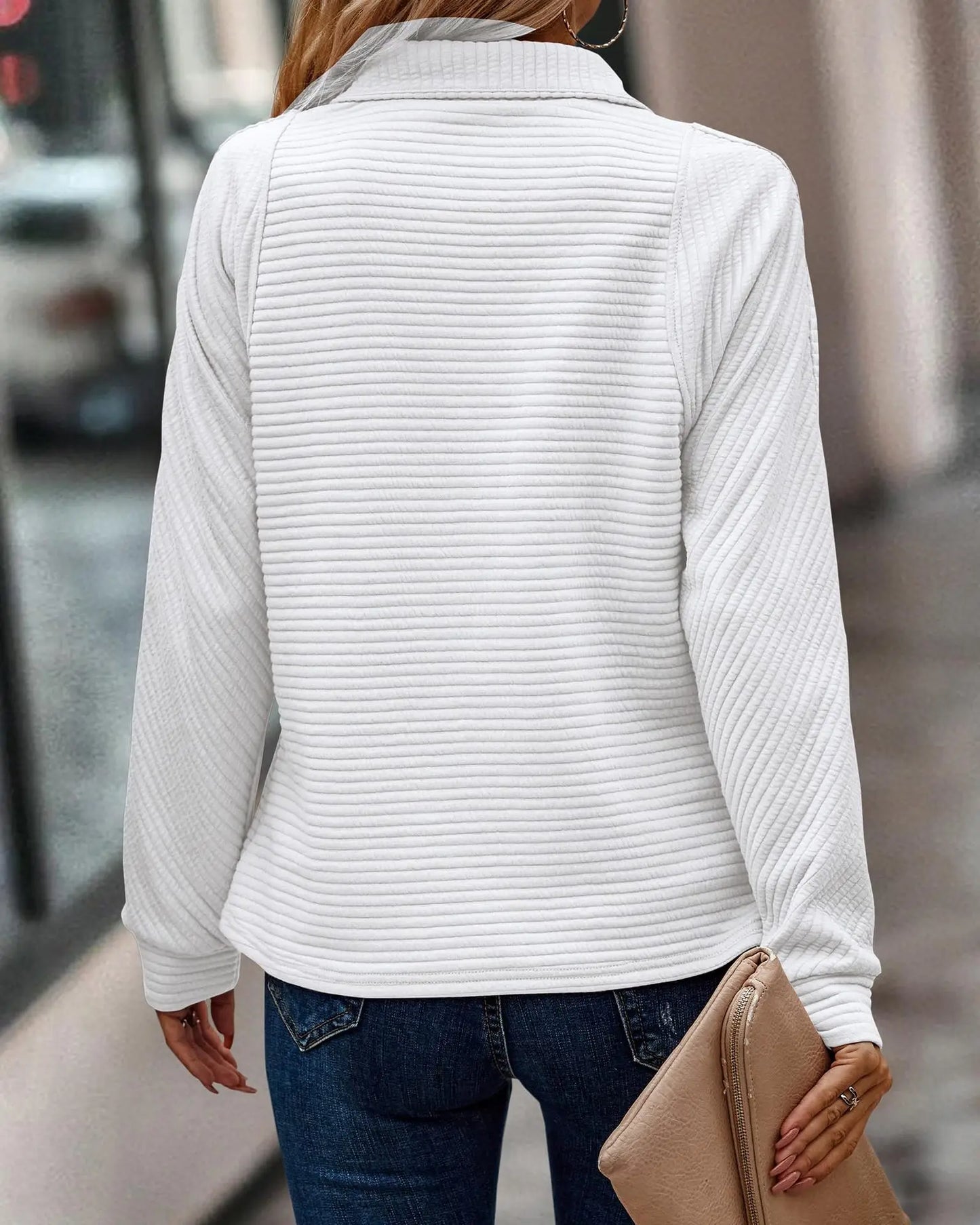 Vibonanza | Dames V-hals Top Modern Ontwerp