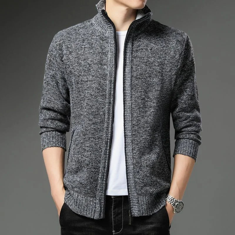 Vibonanza | Gestreept Fleece Vest met Ritssluiting