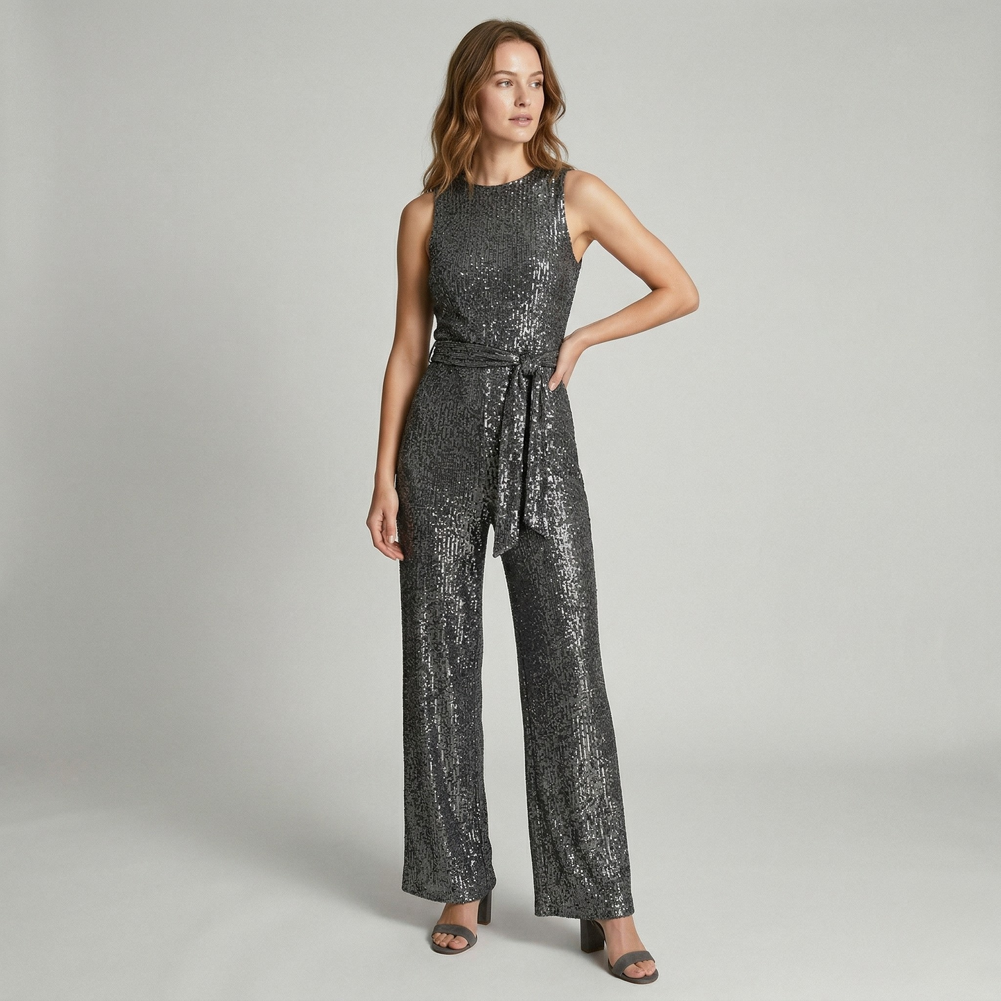Vibonanza | Elegante Lovertjes Jumpsuit voor Feestdagen
