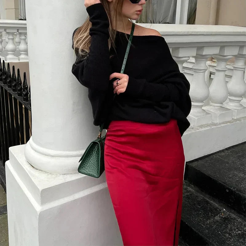 Vibonanza | Elegante Oversized Beige Trui