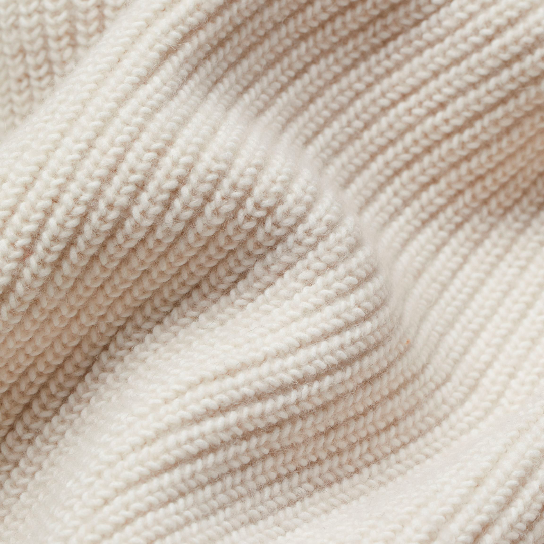 Vibonanza | Oversized Gebreid Vest Lange Mouw Neutraal