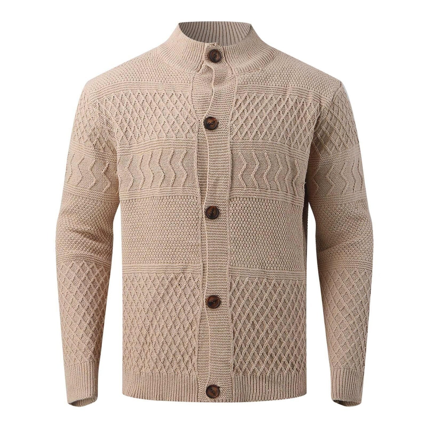 Vibonanza | Gebreid Herenvest Beige Winter