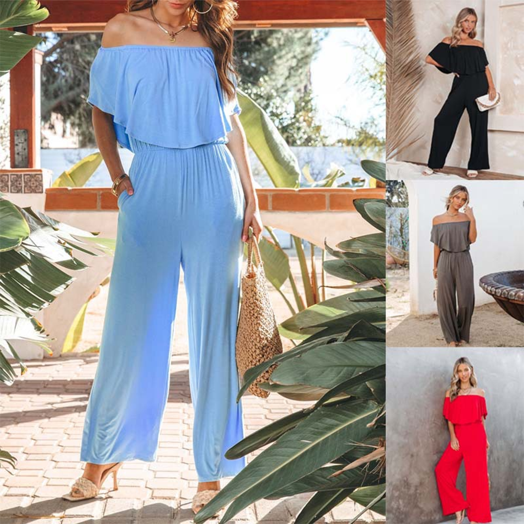 Vibonanza | Schouderloze Vrouwelijke Jumpsuit