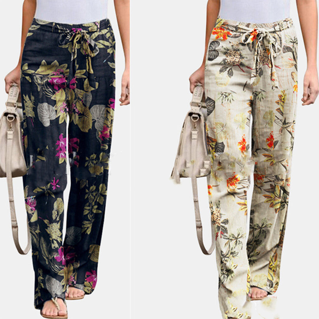 Vibonanza | Dames Palazzo Broek met Bloemenprint