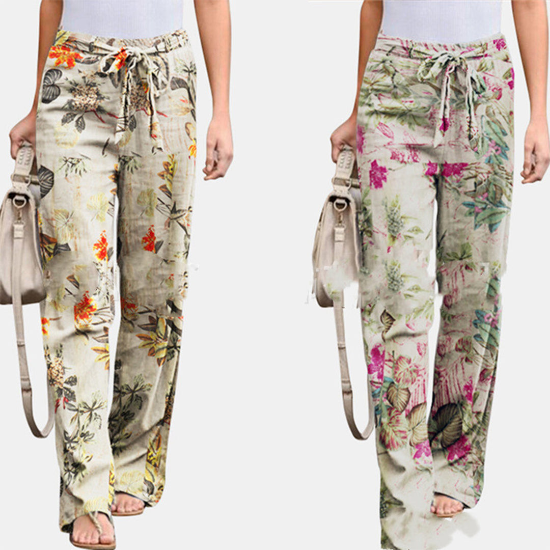 Vibonanza | Dames Palazzo Broek met Bloemenprint