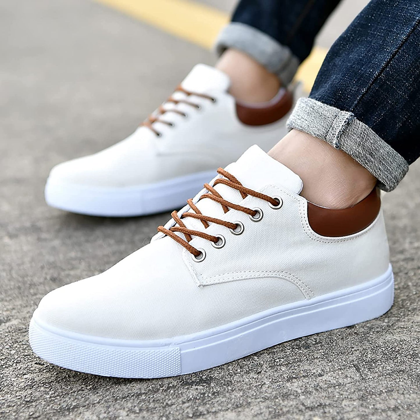 Vibonanza | Herensneakers Canvas Stoer en Comfortabel