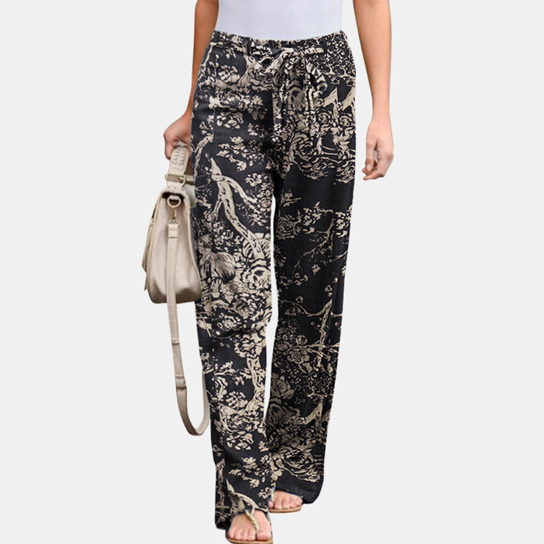 Vibonanza | Dames Palazzo Broek met Bloemenprint
