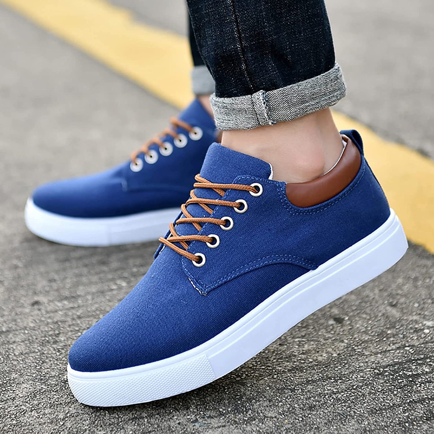 Vibonanza | Herensneakers Canvas Stoer en Comfortabel