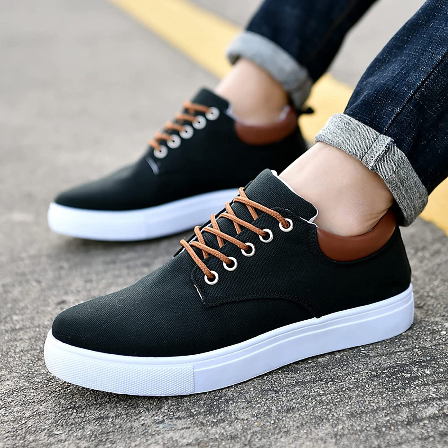 Vibonanza | Herensneakers Canvas Stoer en Comfortabel