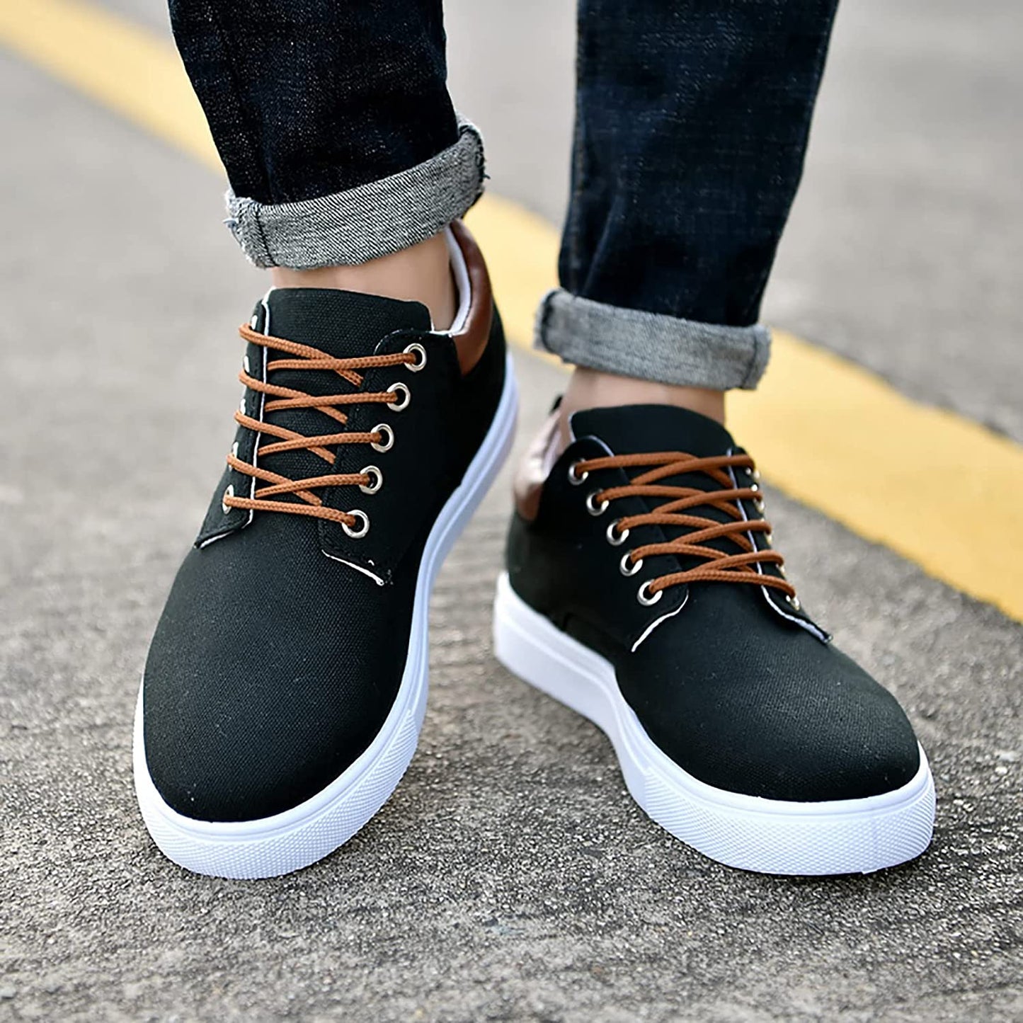 Vibonanza | Herensneakers Canvas Stoer en Comfortabel
