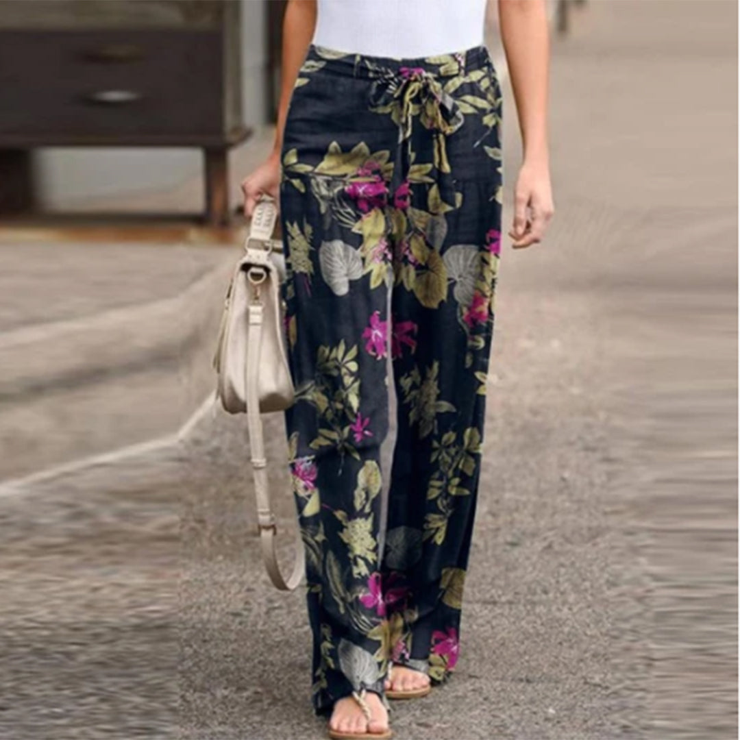 Vibonanza | Dames Palazzo Broek met Bloemenprint