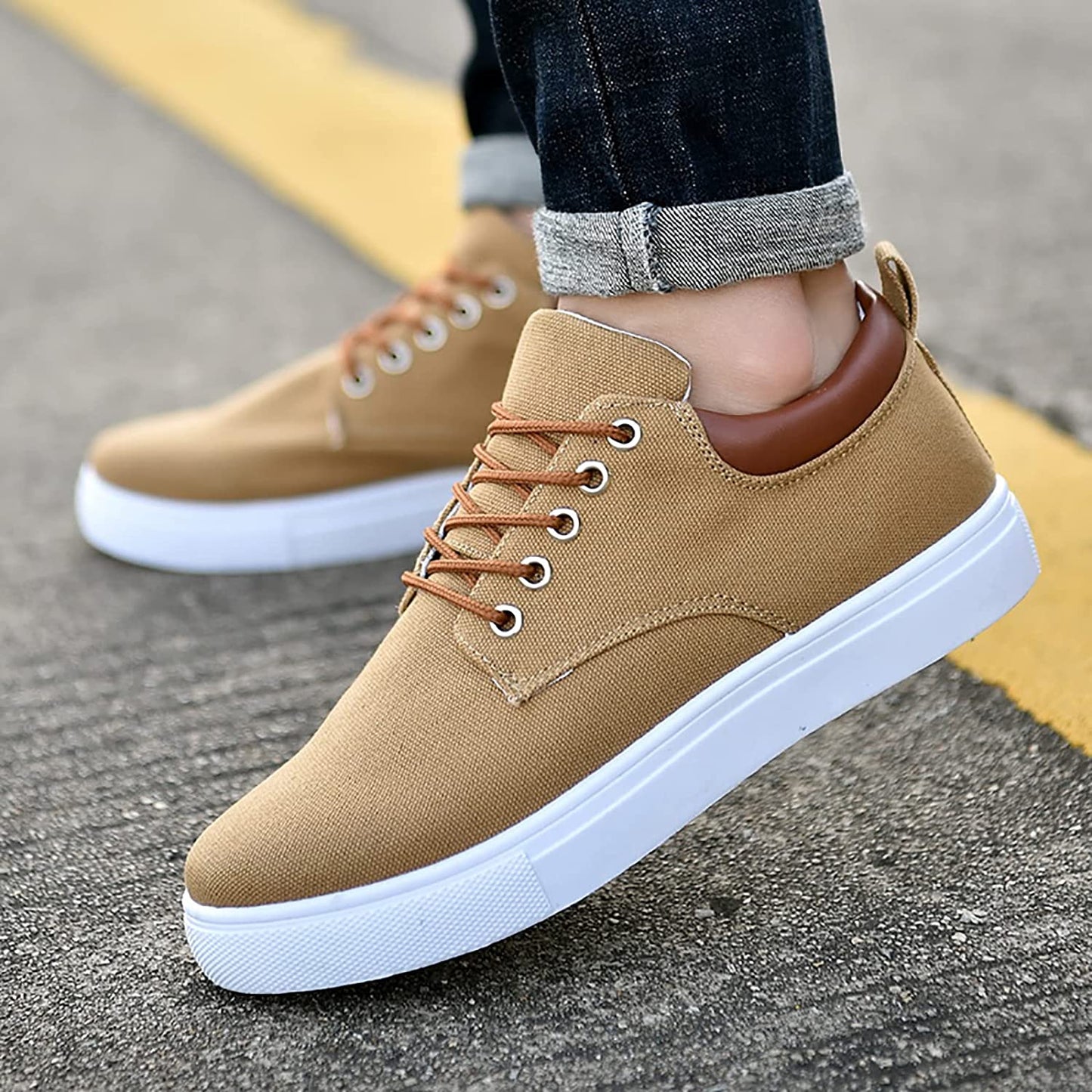 Vibonanza | Herensneakers Canvas Stoer en Comfortabel