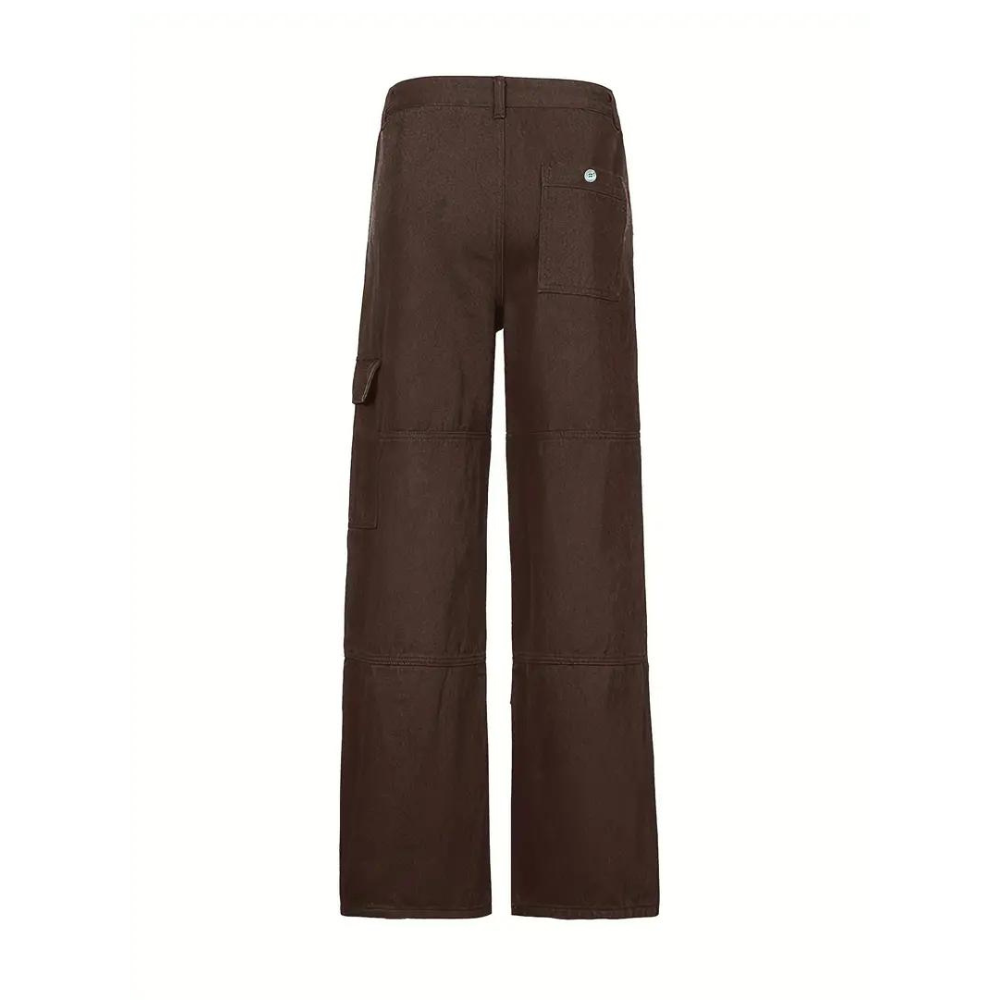 Vibonanza | Dames Cargo Broek Lage Taille Olijfgroen