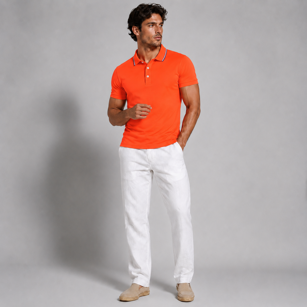 Vibonanza | Polo met Kraag en Contrasterende Bies