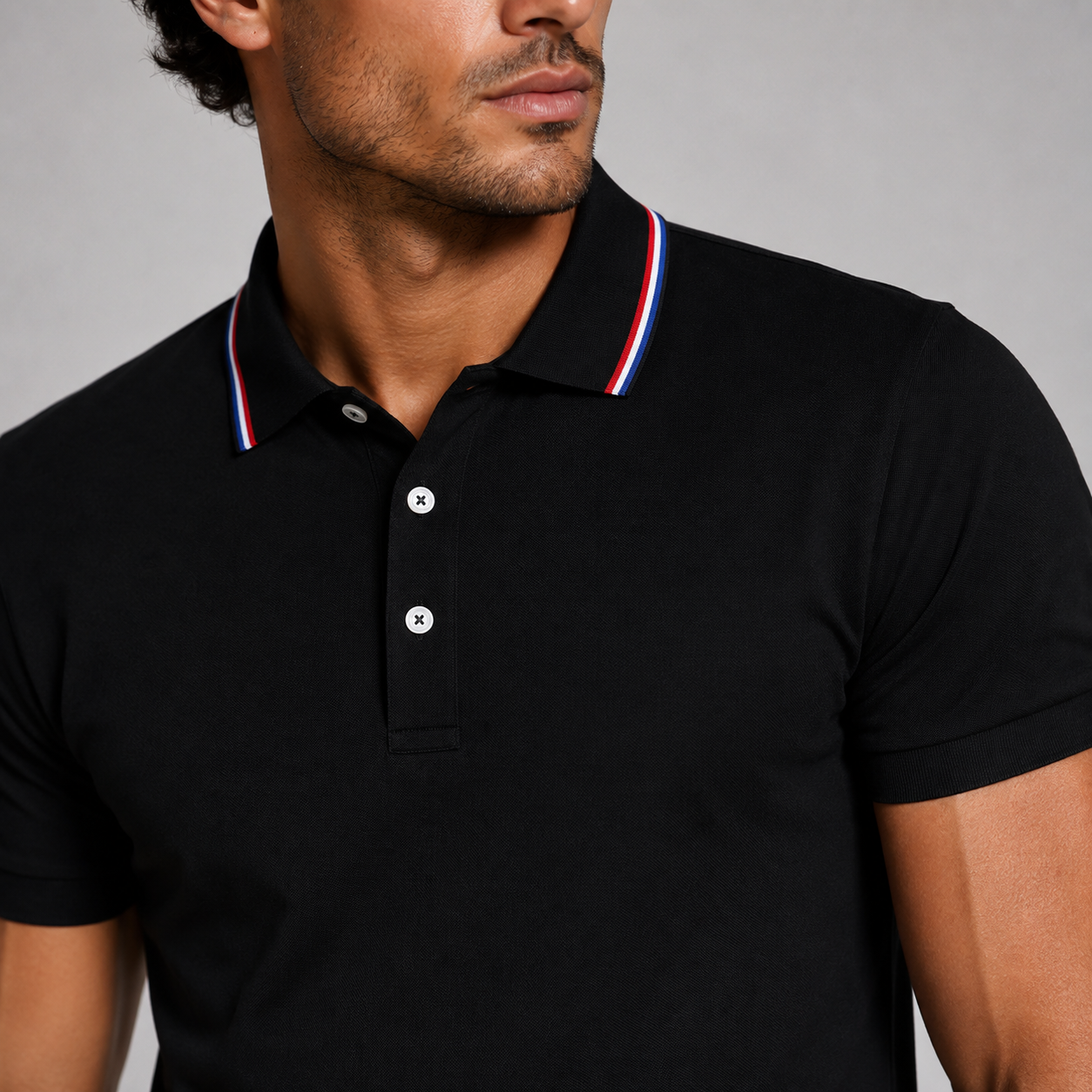 Vibonanza | Polo met Kraag en Contrasterende Bies