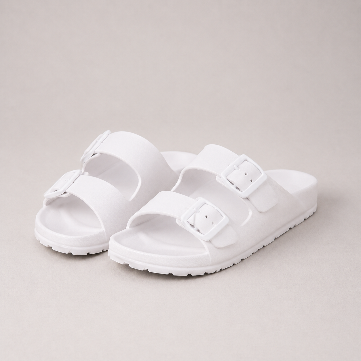 Vibonanza | Slippers met Dubbele Gesp en Open Teen