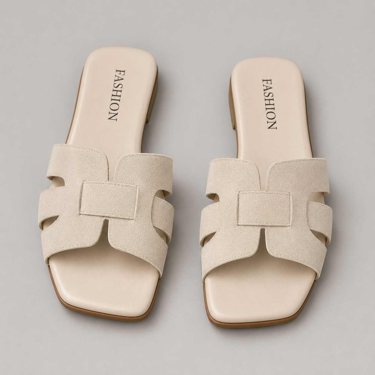 Vibonanza | Slippers met Brede Band en Open Teen