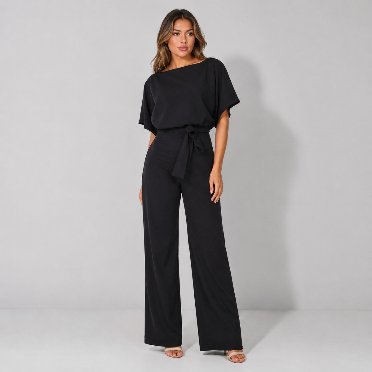 Vibonanza | Elegante Jumpsuit Korte Mouw