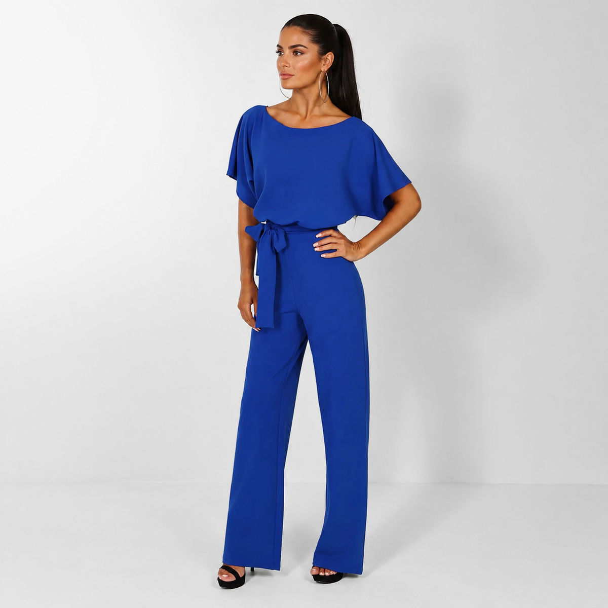 Vibonanza | Elegante Jumpsuit Korte Mouw