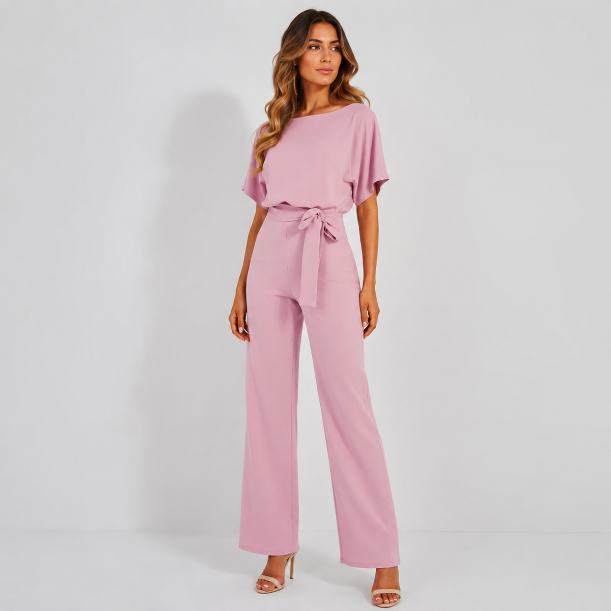 Vibonanza | Elegante Jumpsuit Korte Mouw