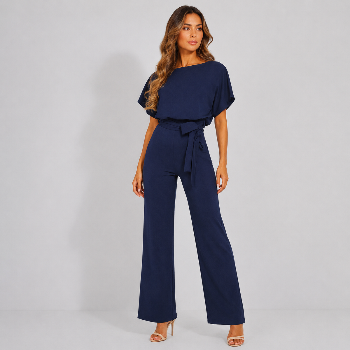 Vibonanza | Elegante Jumpsuit Korte Mouw