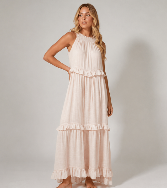 Vibonanza | Elegante Mouwloze A-lijn Zomerjurk