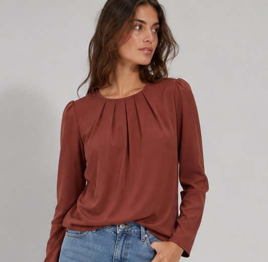 Vibonanza | Elegante Damesblouse met Pofmouwen