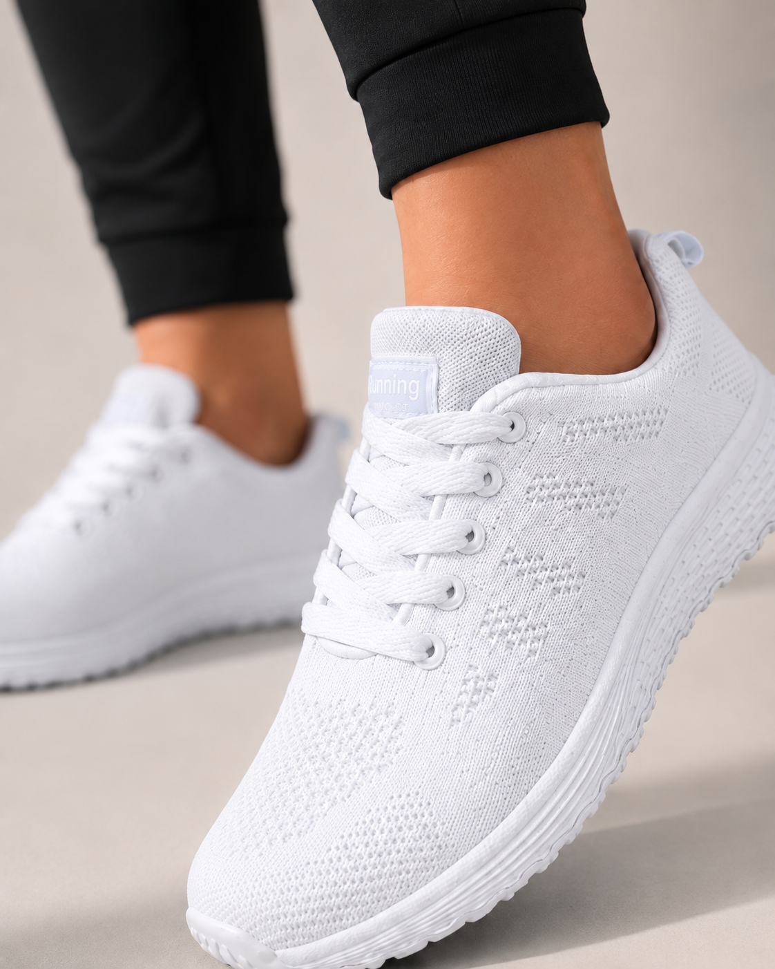 Vibonanza | Dames Sneakers Gebreide Mesh Veters