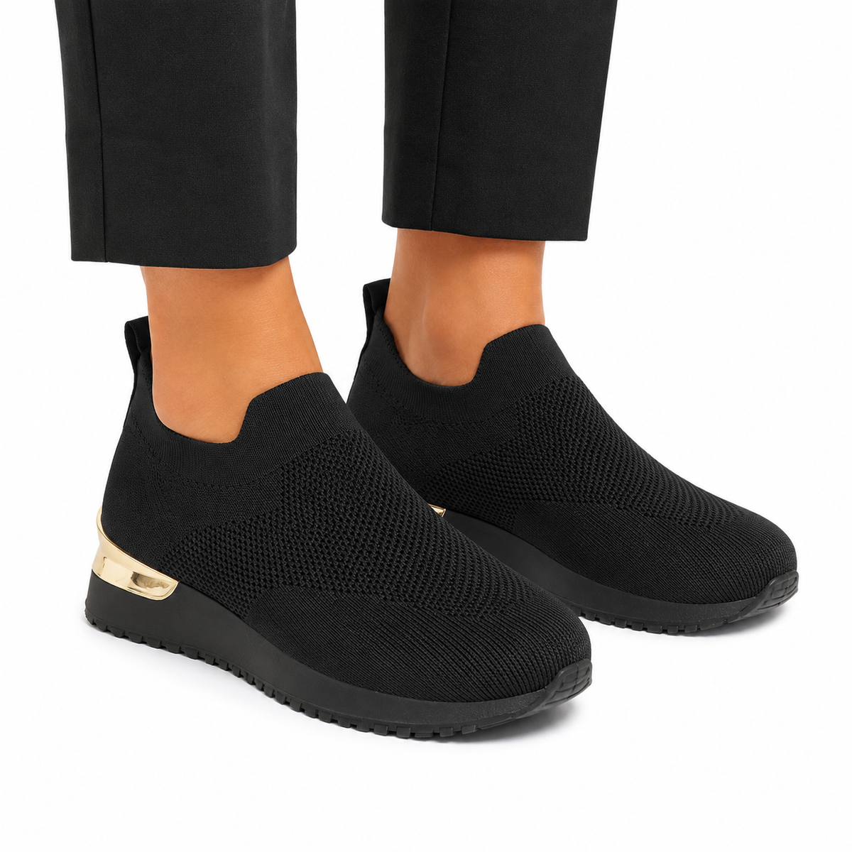 Vibonanza | Zwarte Slip-on Sneakers