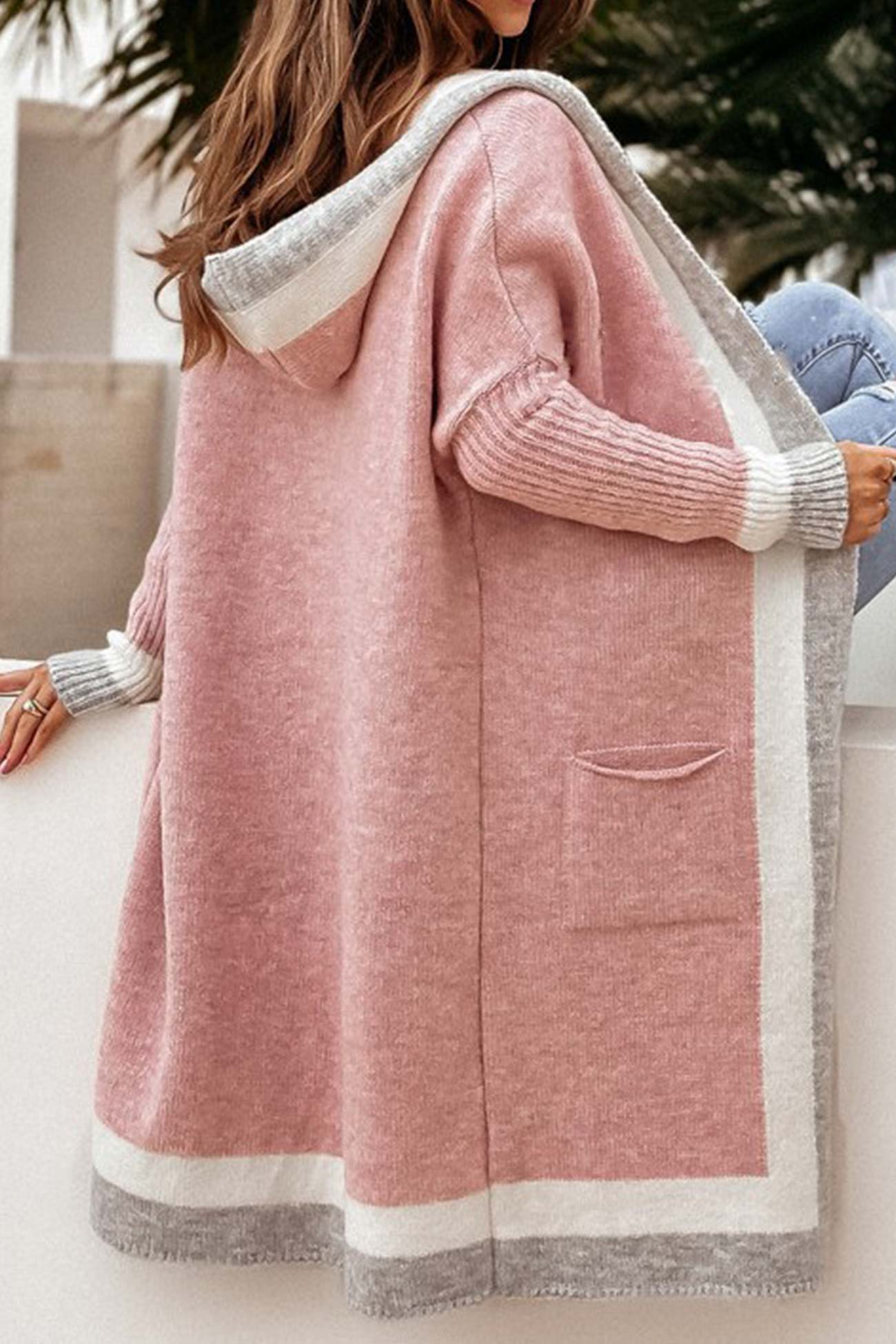 Vibonanza | Lang Vest met Capuchon voor Herfst en Winter