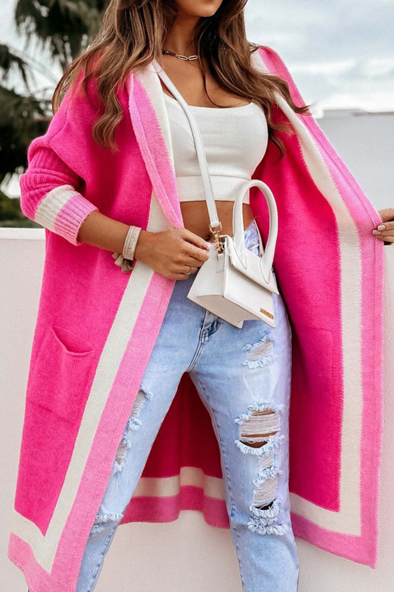 Vibonanza | Lang Vest met Capuchon voor Herfst en Winter
