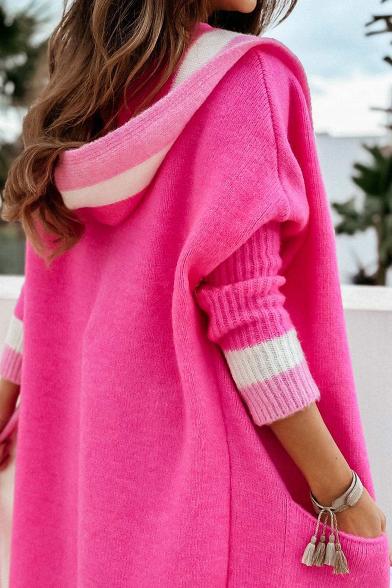 Vibonanza | Lang Vest met Capuchon voor Herfst en Winter
