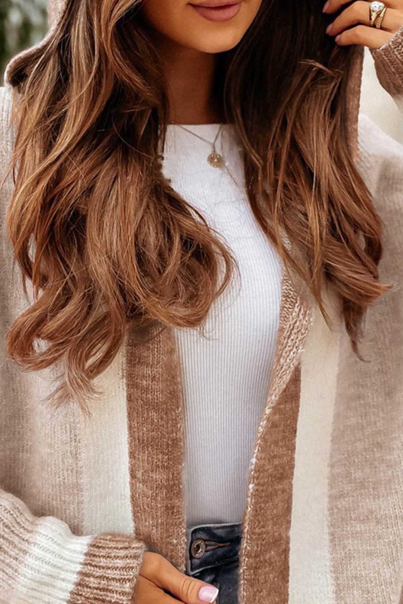 Vibonanza | Lang Vest met Capuchon voor Herfst en Winter