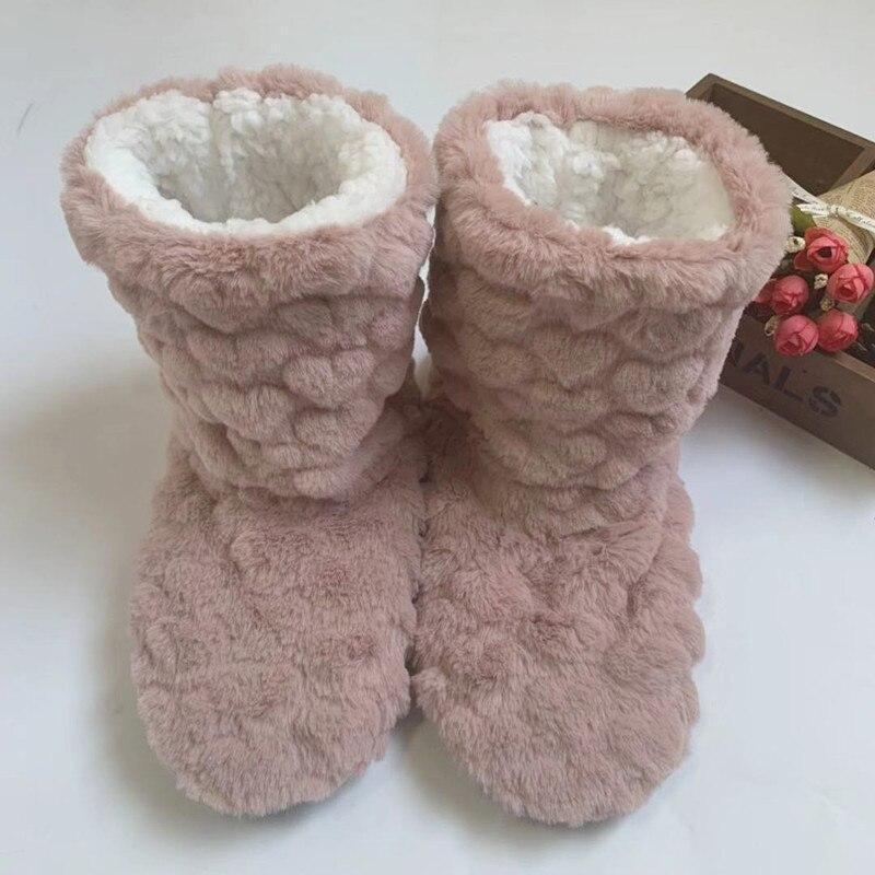 Vibonanza | Hoge Fluwelen Pantoffels Met Antislipzool