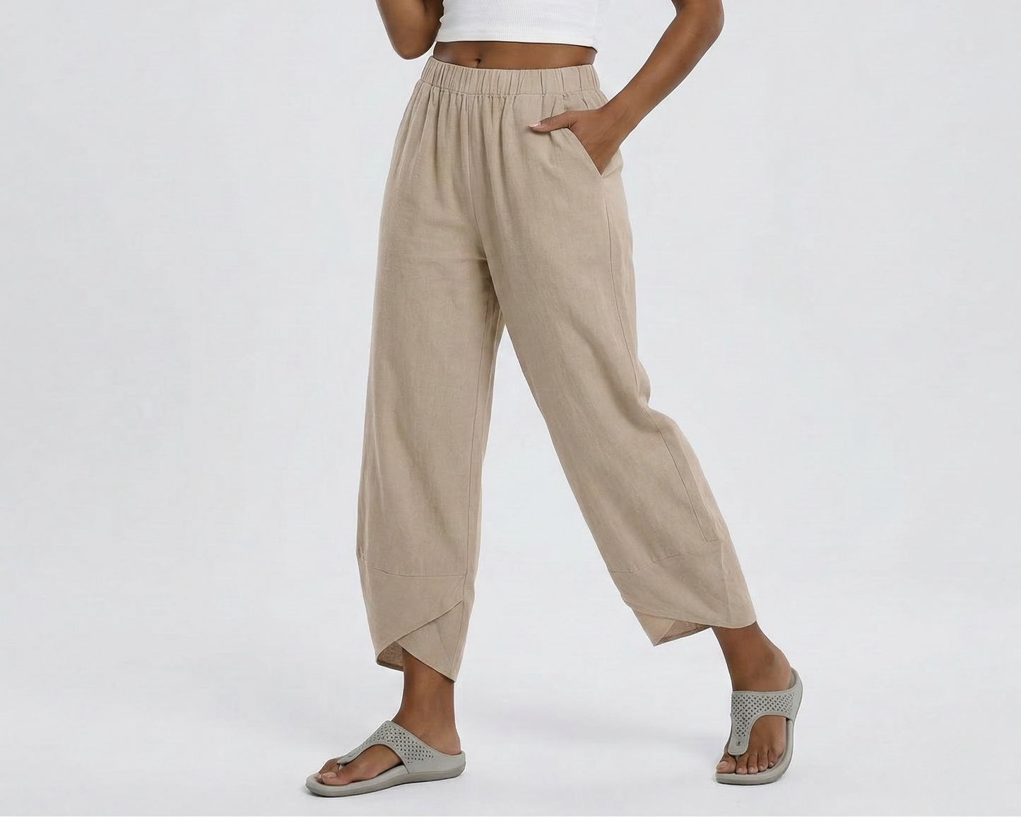 Vibonanza | Zomerbroek Dames met Elastische Taille