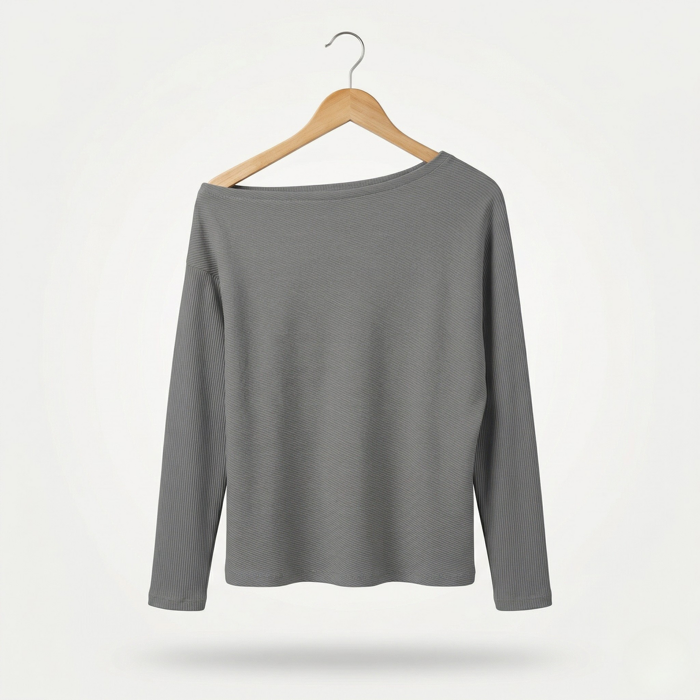 Vibonanza | Elegante Grijze Off-Shoulder Damestrui
