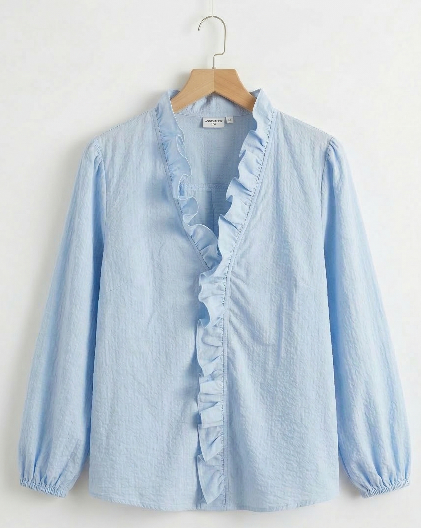 Vibonanza | Damesblouse V-hals met Volants