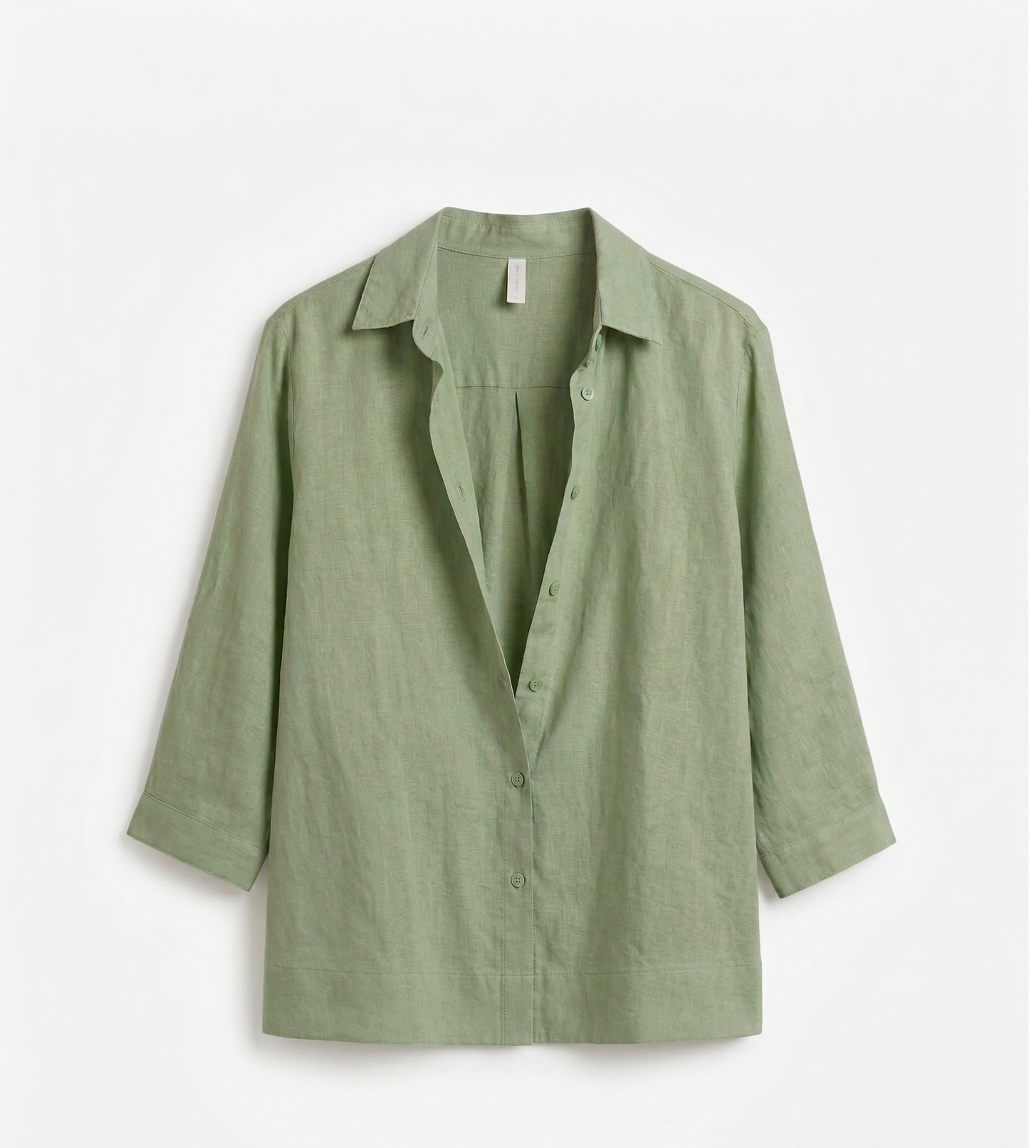 Vibonanza | Damesblouse Linnen Driekwart Mouw