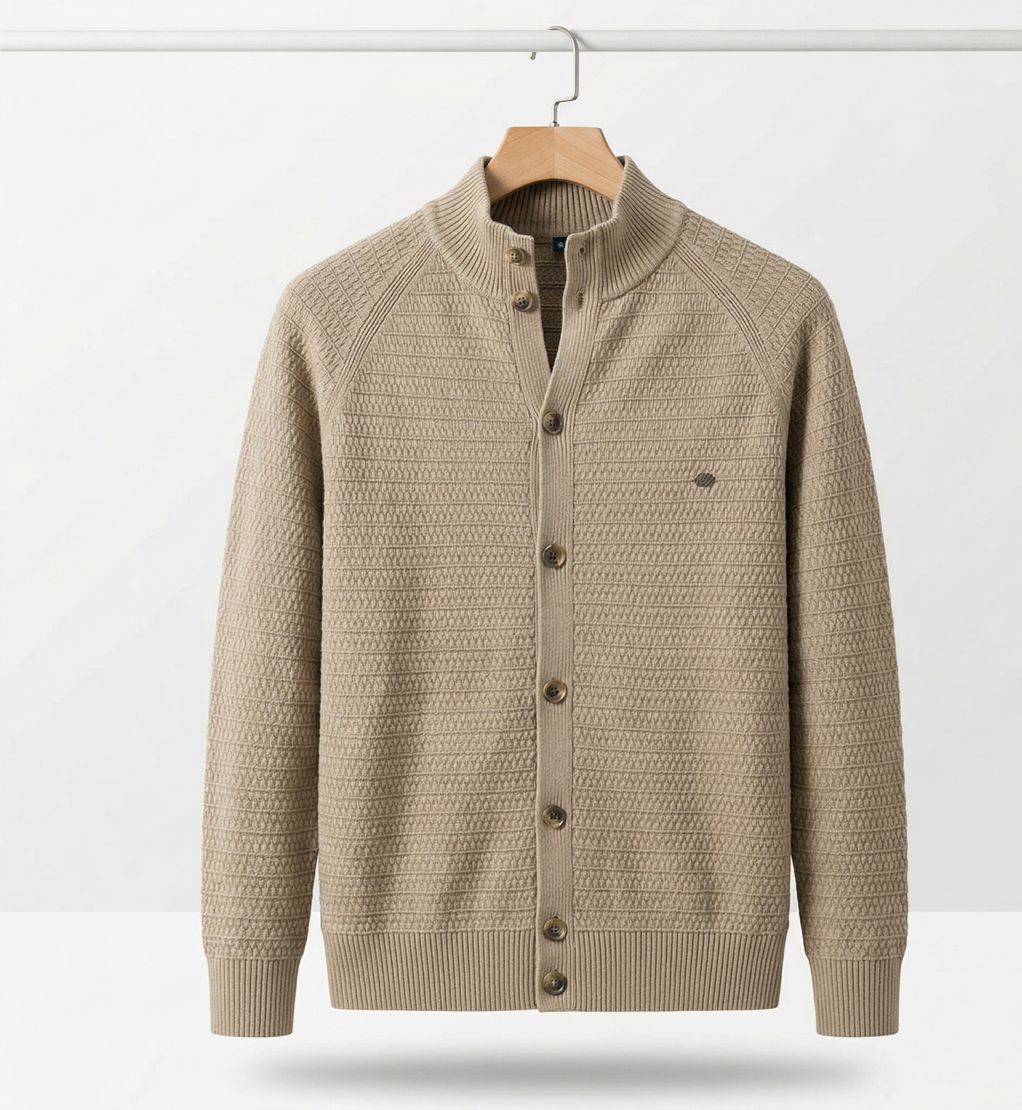 Vibonanza | Heren Beige Vest met Knopen